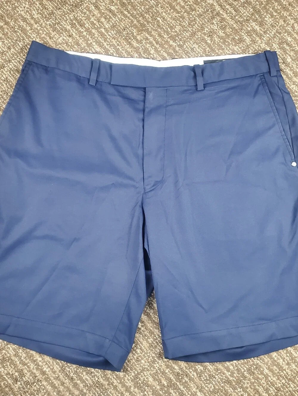 RLX Ralph Lauren Golf Shorts Blue Performance Stretch Size 36 Chino